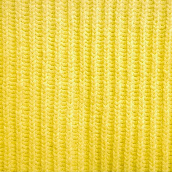 Banana Republic Chunky High Crew-Neck Sweater Neon Yellow-Green Size US S - Picture 5 of 6